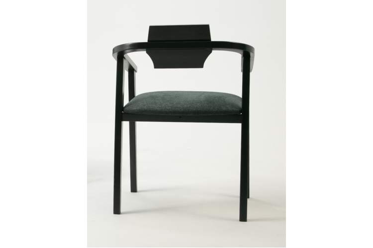 Стул-кресло Челси ПМ чёрный/зелёный-3