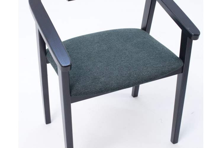 Стул-кресло Челси ПМ чёрный/зелёный-9