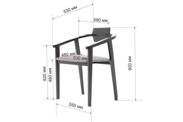 Стул-кресло Челси Ж, Орех-6