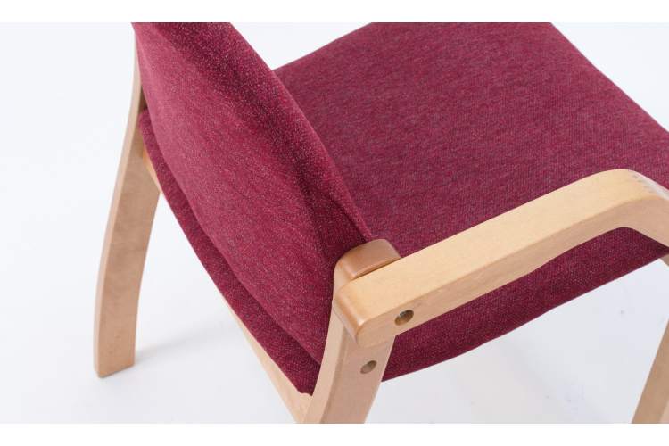 Стул-кресло Джуно 2.0 натур/красный-4