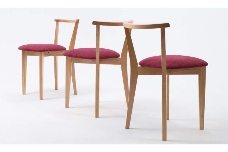 Стул Франк ПМ натур/красный-7