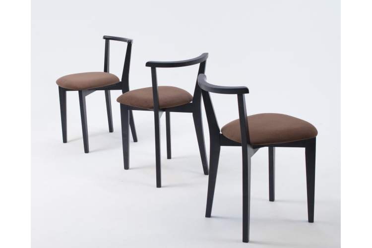 Стул Франк ПМ чёрный/коричневый-2