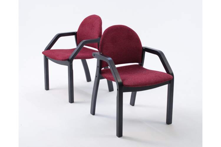 Стул-кресло Джуно 2.0 чёрный/красный-1