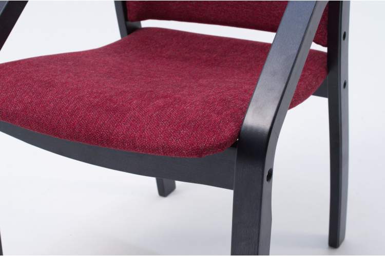 Стул-кресло Джуно 2.0 чёрный/красный-9