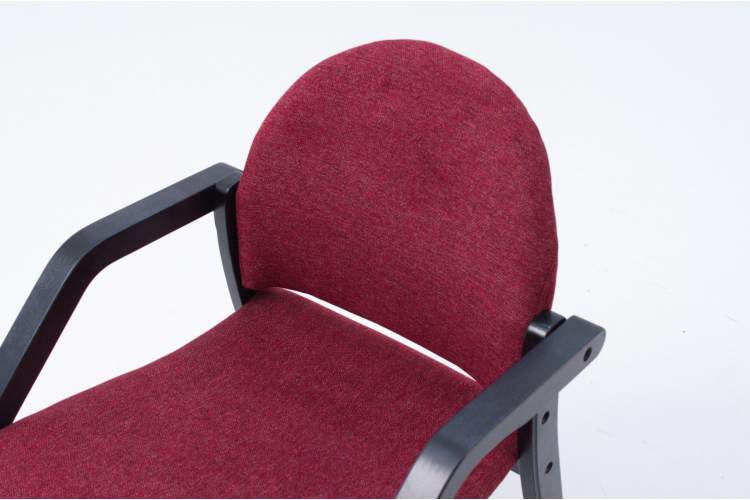 Стул-кресло Джуно 2.0 чёрный/красный-5