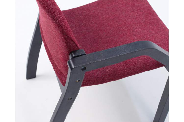 Стул-кресло Джуно 2.0 чёрный/красный-4