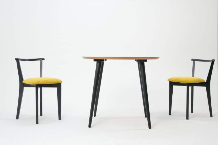 Стол Монте К 100 чёрное дерево/натур-7