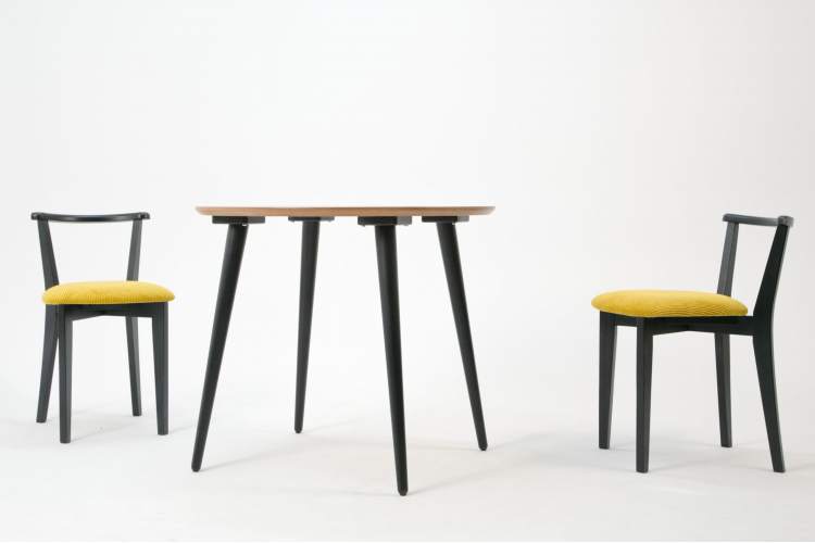 Стол Монте К 100 чёрное дерево/натур-8