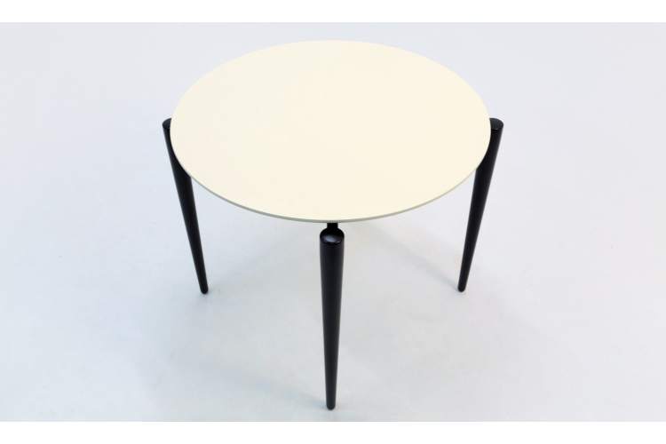 Стол Pawook К 90 чёрный/слоновая кость-2