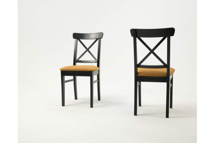 Стул Ингольф ПМ чёрный/карри-12