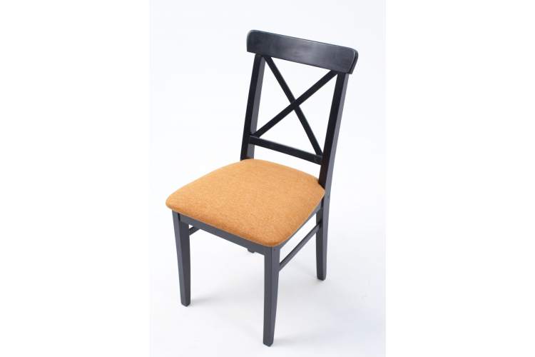 Стул Ингольф ПМ чёрный/карри-7