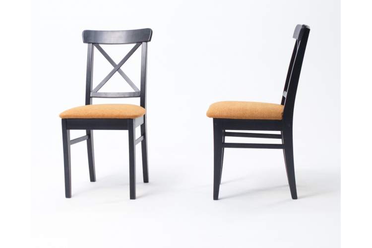 Стул Ингольф ПМ чёрный/карри-2