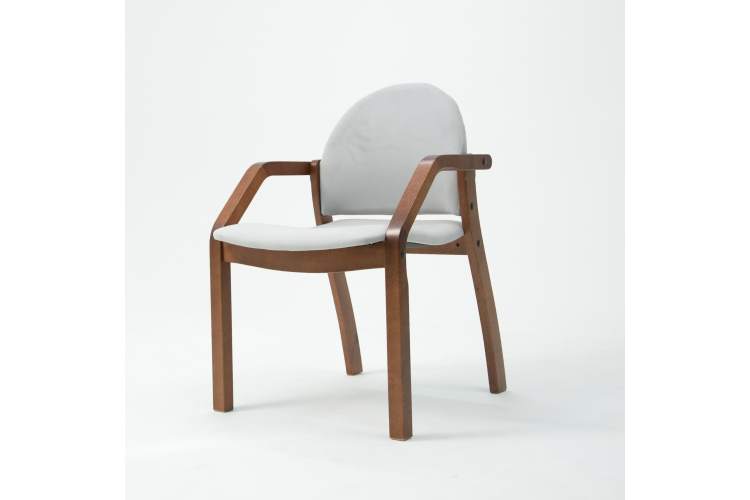 Стул-кресло Джуно 2.0 орех/серый-2