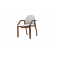 Стул-кресло Джуно 2.0 орех/серый