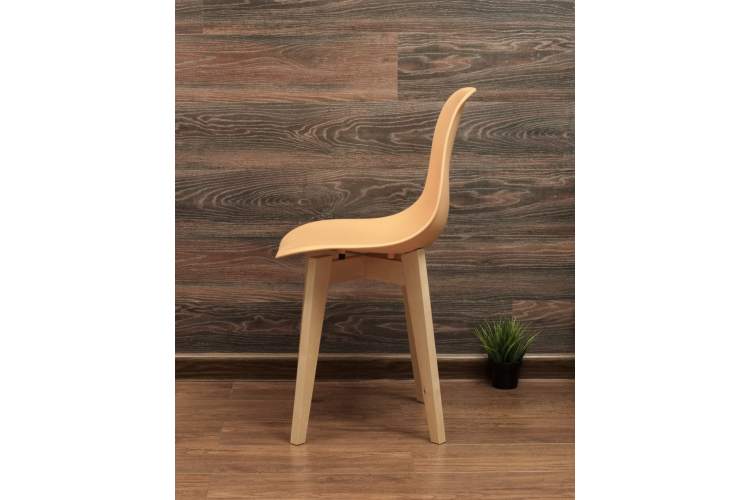 Стол Монте К 100 натур со стульями Сашш натур персик-7