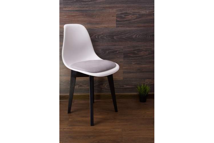 Стул Сашш чёрный /белый, серый-1