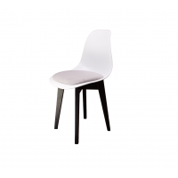 Стул Сашш чёрный /белый, серый