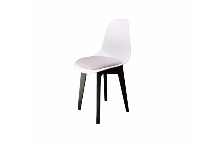 Стул Сашш чёрный /белый, серый