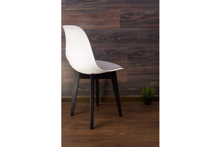 Стул Сашш чёрный /белый, серый-3