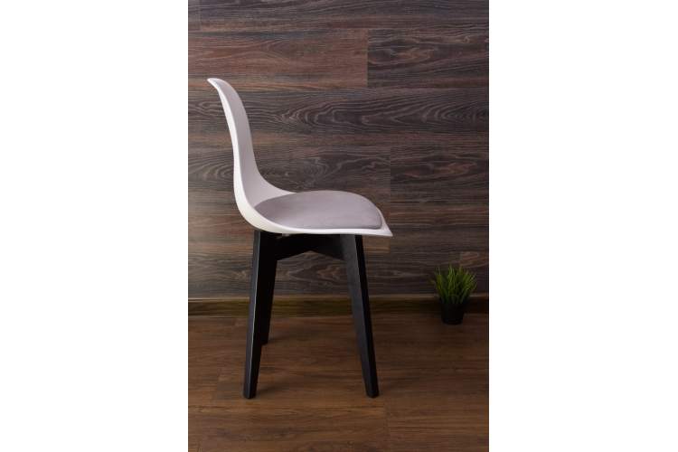 Стул Сашш чёрный /белый, серый-2