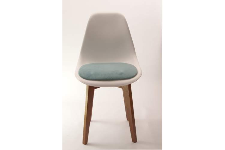 Стул Сашш орех /белый, бирюза-9