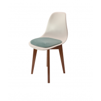 Стул Сашш орех /белый, бирюза