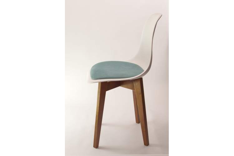 Стул Сашш орех /белый, бирюза-11