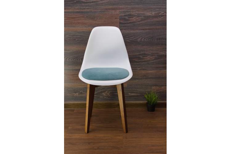 Стул Сашш орех /белый, бирюза-1