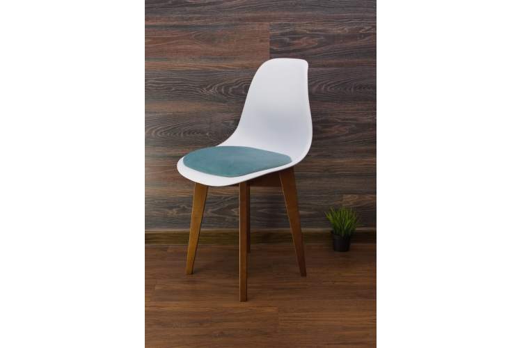 Стул Сашш орех /белый, бирюза-2