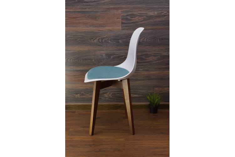 Стул Сашш орех /белый, бирюза-3