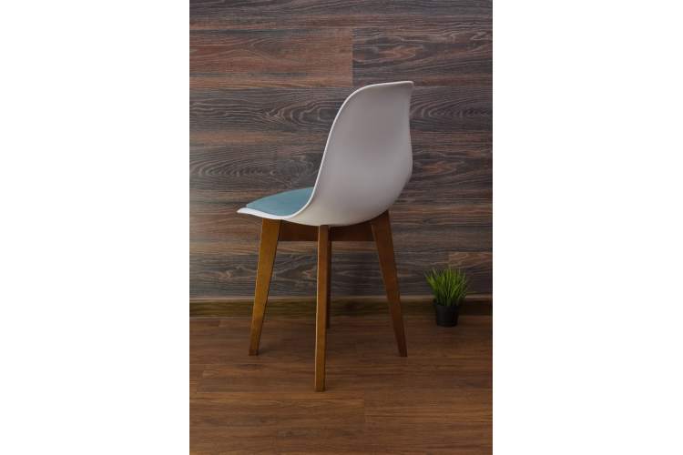 Стул Сашш орех /белый, бирюза-4