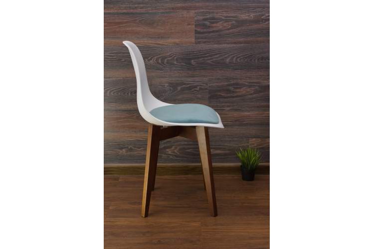 Стул Сашш орех /белый, бирюза-7