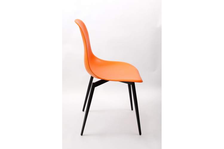 Стул Туссе чёрный /оранжевый-2