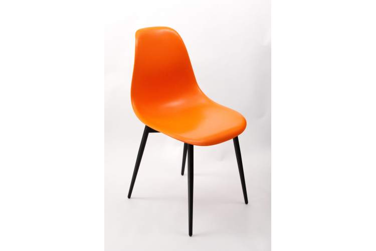 Стул Туссе чёрный /оранжевый-1