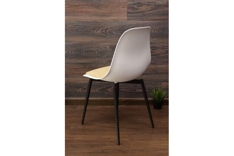 Стул Туссе чёрный /белый, горчичный-5