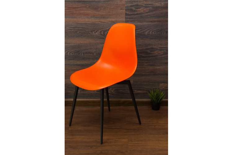 Стул Туссе чёрный /оранжевый-16