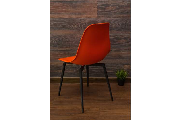 Стул Туссе чёрный /оранжевый-14