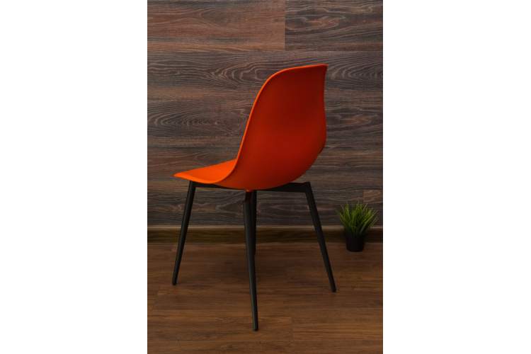 Стул Туссе чёрный /оранжевый-9