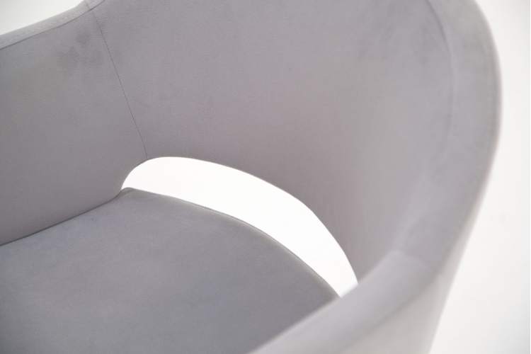 Стол Монте К 100 орех с креслами Пичч велюр серый-7