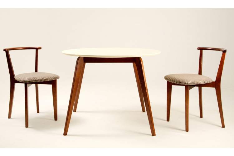 Стол Arki К 100 орех/слоновая кость-7