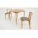 Стол Pawook К 90 натур со стульями Франк ПМ натур/гусиная лапка
