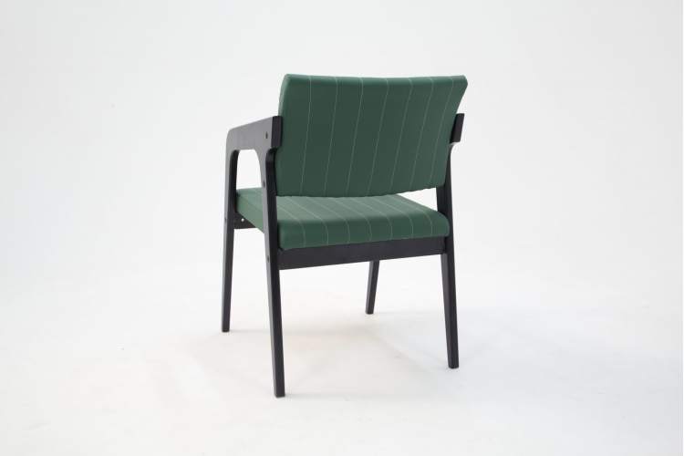 Стул-кресло Шадди чёрный/зелёный-7