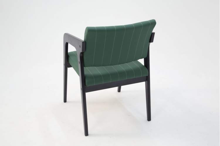 Стул-кресло Шадди чёрный/зелёный-4