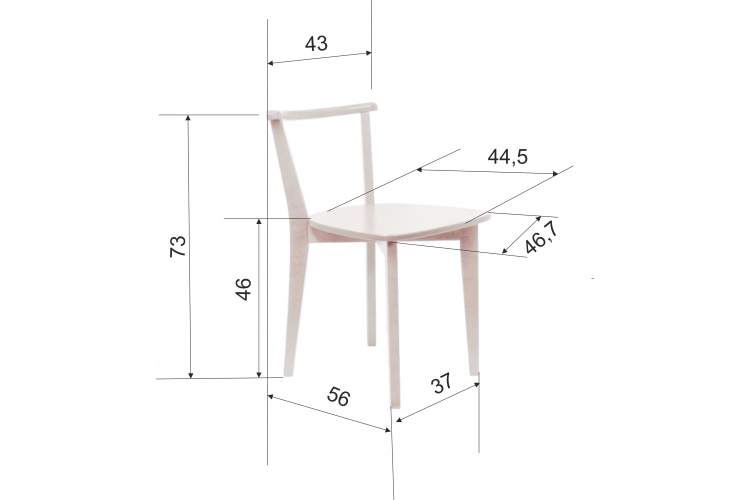 Стул Франк, натур синий-9