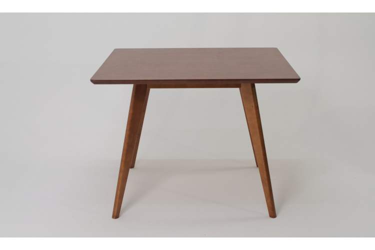 Стол Сканди М 100 орех со стульями Франк орех велюр бежевый-4