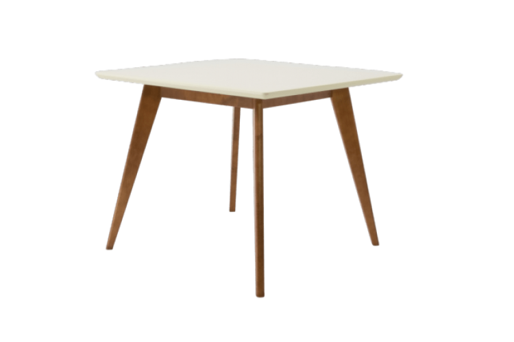 Стол Сканди М 100, Орех/Слоновая кость