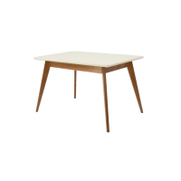 Стол Сканди 120, Орех/ Слоновая кость