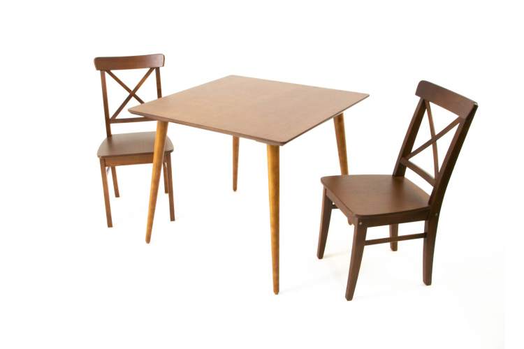 Стол Монте М 100 орех со стульями Ингольф орех