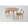 Стол Монте К 90 натур со стульями Франк натур