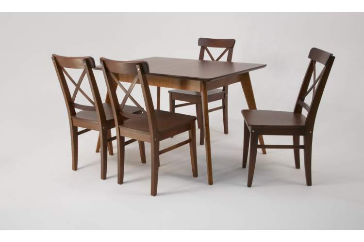 Стол Сканди 120 орех со стульями Ингольф Орех-4